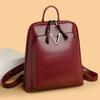 Bag for Women Luxury Soft Leather Retro Women's Backpack High-quality Texture Solid Color Simple Schoolbag for Women