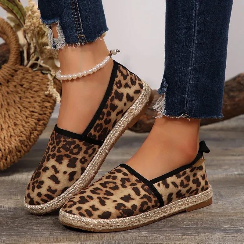 Fashion Shoes for Women 2024 Fashion Autumn Slip On Women's Flats Round Toe Mixed Colors Houndstooth Casual Concise Flat Rubber Loafers