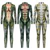 Women Men Animals Snake Python 3D Printed Jumpsuit Unisex Punk Muscle Halloween Cosplay Costumes Adults Party Role Play Dress Up Outfit