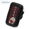 LMoDri Мотоциклетный держатель для телефона на руль, карман на молнии, водонепроницаемый, из ПУ кожи, аксессуары, двойной винт для Harley