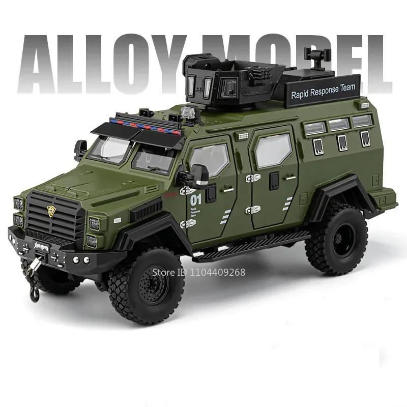 Scale 1:24 Sabertooth Car Model Toy Doors Opened Pull Back Metal Diecast Shock Absorption Armored Vehicles Desktop Ornaments