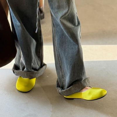 IPPEUM Женские туфли Мэри Джейн из искусственной кожи с круглым носком и балетки