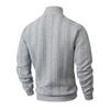 Men Turtleneck Sweater Twisted Knitted Pullover Sweater Casual Solid Color Base Layer Top for Street Work Dating Daily Wear