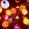 3M/1.5M Halloween Pumpkin Lantern String 20/10 LED Small Battery Box Colorful Lantern for Scene Decoration Ghost Festival Toys
