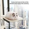 Беспроводная лежанка для кошек на окно, гамак для кошек с 4 присосками, складная кровать-гамак для кошек со съемным моющимся сетчатым чехлом для домашних кошек