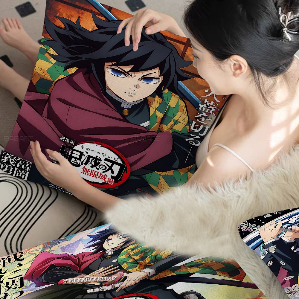 Anime Tomioka GGiyuu Pillow Cover Design Cushion Cover Decor Holiday Decorati