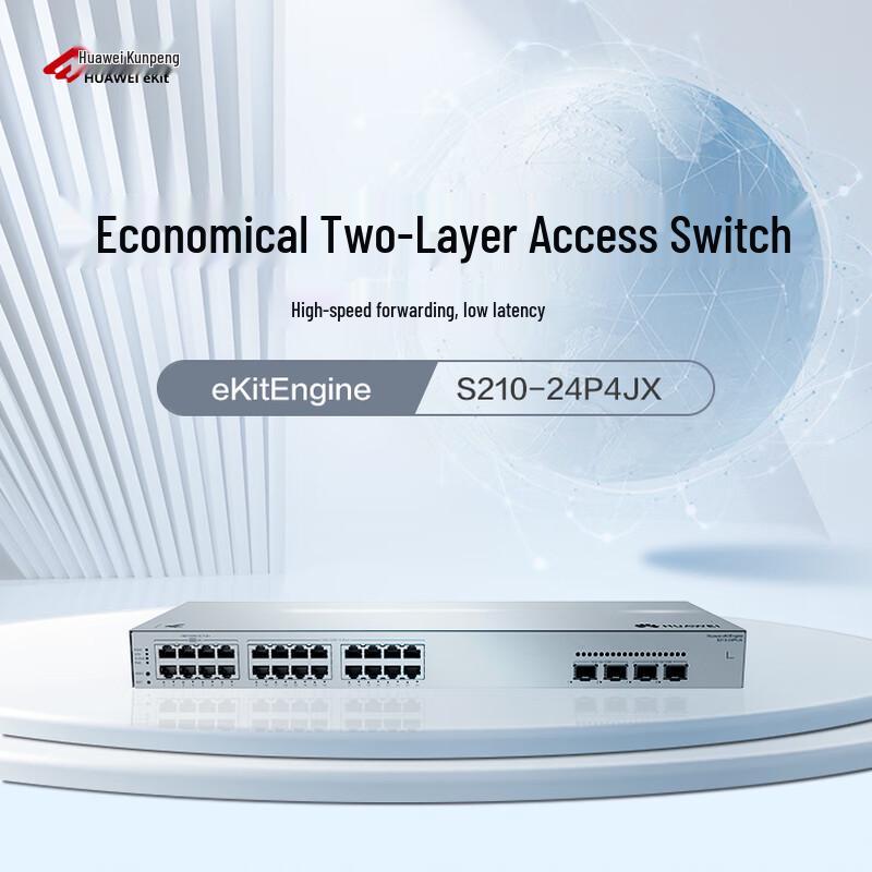 Huawei Kunling S210-24P4JX 28-Port Managed Layer 2 PoE Switch