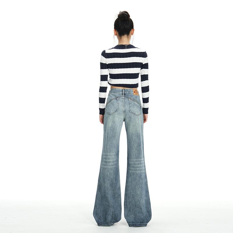Romon Spring and Autumn Women's Jeans