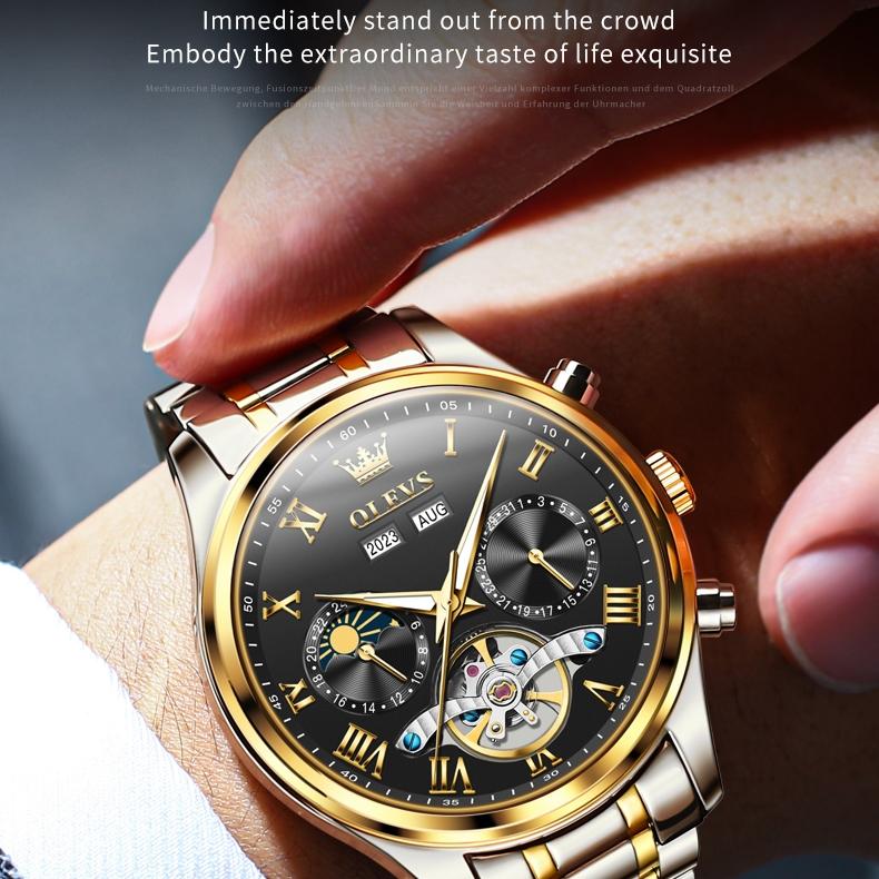 OLEVS New Multi-functional Mechanical Watch Automatic Business Trend Waterproof Men's Watch Men's Watch