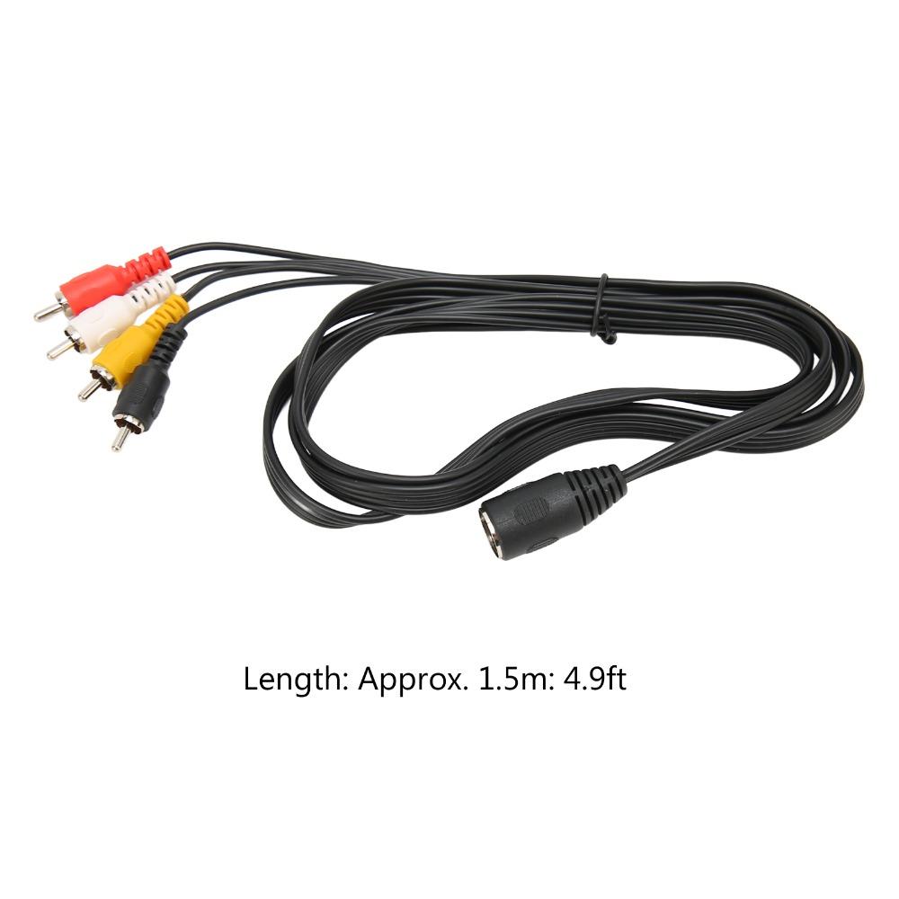 Кабель-переходник 5-контактный DIN (папа) на 4 RCA (мама), Plug and Play, Профессиональный аудиоадаптер, 4,9 фута, Аудиокабель для CD-усилителя