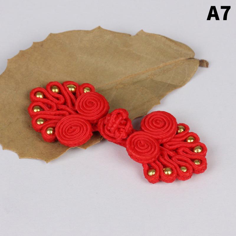 10 шт. нейлоновых пуговиц, китайские пуговицы с узлом, китайские пуговицы ручной работы для костюма «чонсам» в стиле Тан, застежки-узлы