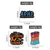ADHD Autism Anxiety Enamel Pins Custom Mental Health Awareness Brooches Lapel Badges Clothes Jewelry Gift for Kids Friends