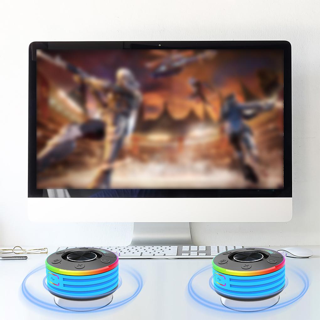 Мини Bluetooth Колонка Душевая Колонка Сабвуфер FM Радио Беспроводная Маленькая Колонка с Присоской Для Ванной Каяка Пляжа Бассейна