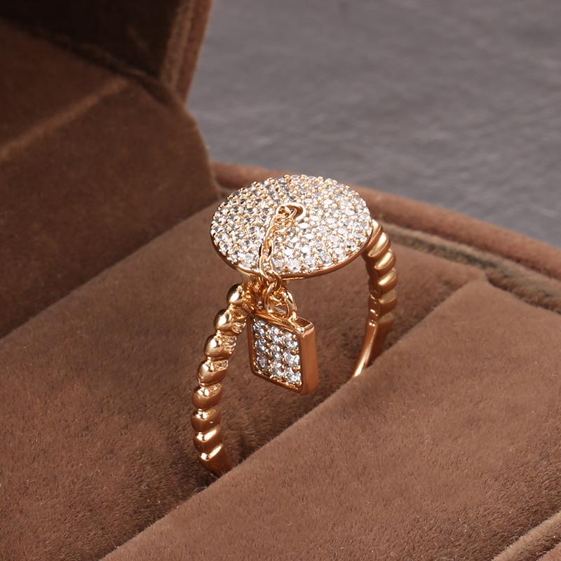 Kinel Роскошные циркониевые кольца с полным покрытием для женщин, кольцо уникального дизайна