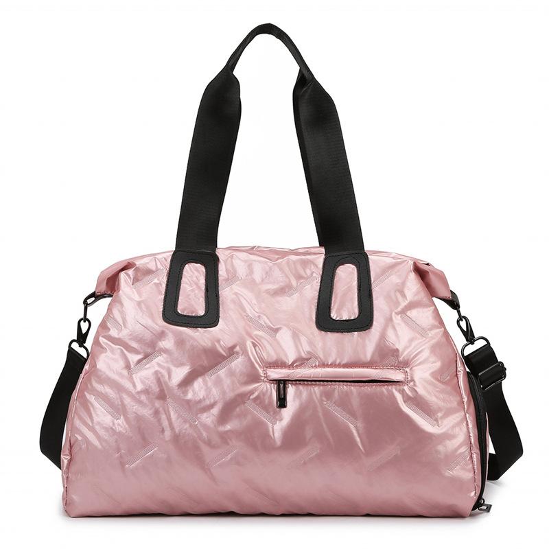 High-value travel bag Large-capacity fitness sports bag Anti-splashing swimming sports bag Fashion glossy bag