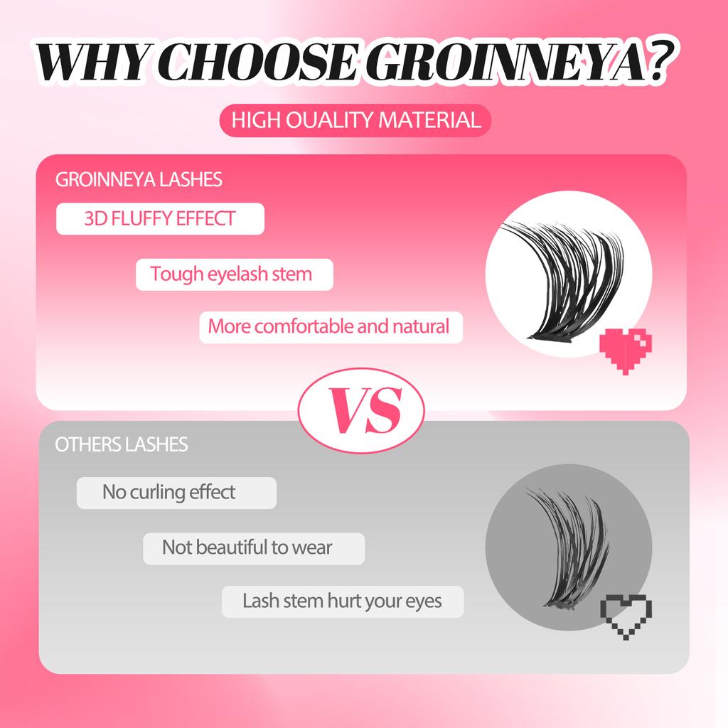 Набор для самостоятельного наращивания ресниц, набор для наращивания ресниц, пушистые индивидуальные ресницы с фиксатором и фиксатором для наращивания ресниц в домашних условиях