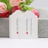 100pcs+100string 3x5cm White/kraft Paper. Thank You for Handcrafting the Label Hang Tag