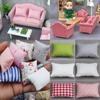 Miniature Doll House Decoration Dollhouse Sofa Cushion Table Furniture Toys Wooden Table