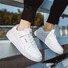 Fashion Plateforme Normal Leather Comfortable Men's Sneakers Basketball Shuse White Sports Shoes Twnis Trend Sports-et-leisure