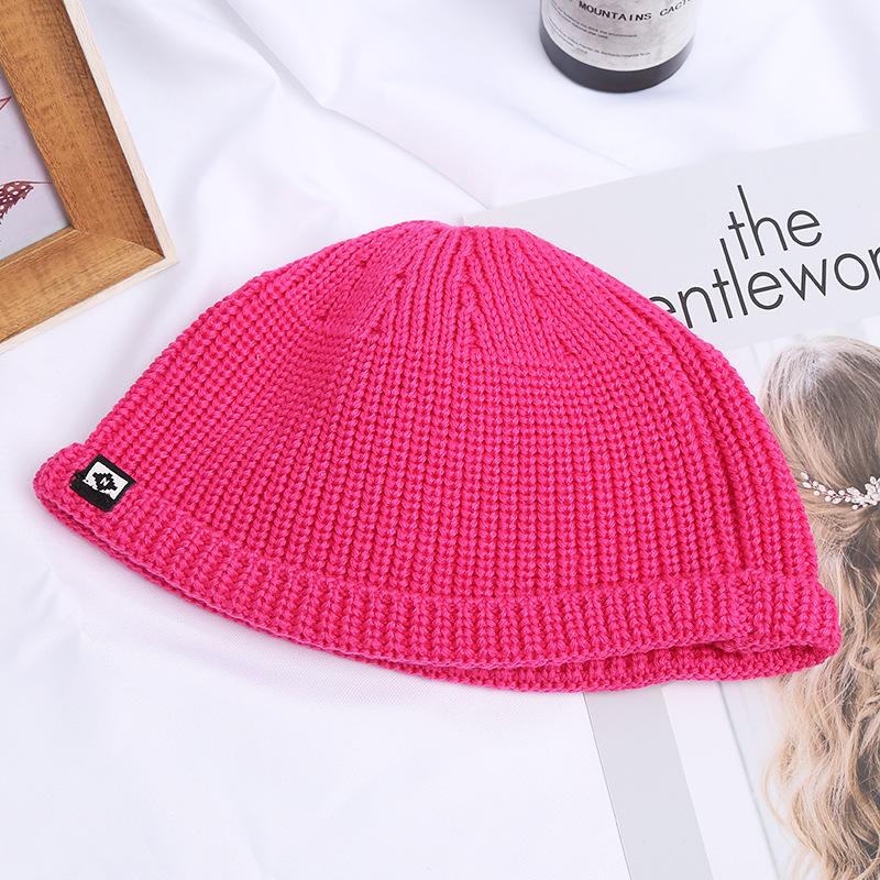 Melon Fur Hat Knitted Wool Hat Trendy Personality Landlord Hat Street Men And Women Autumn And Winter Warm Japanese Baotou Cold Hat