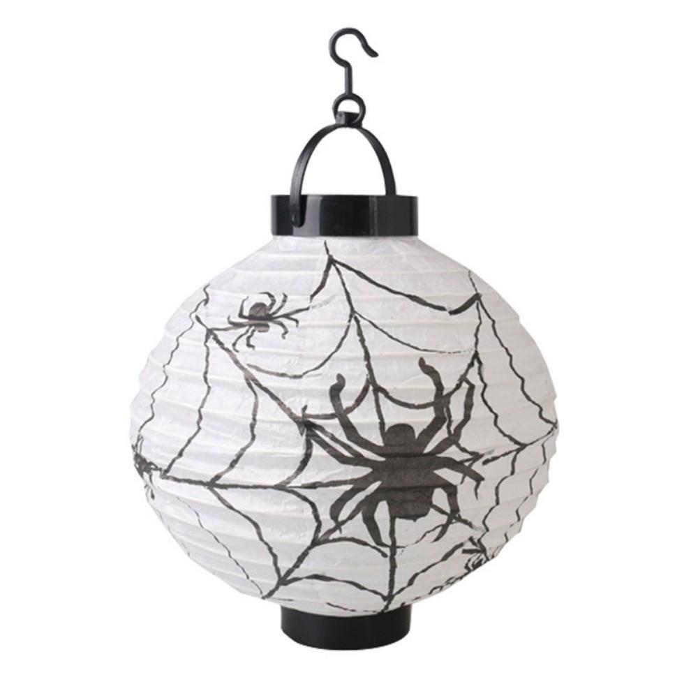 DIY Folding Paper Lanterns With Handle Halloween Pumpkin Lantern Halloween Lantern Party Pendants