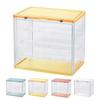 CLEAN HOUSE Extra Large Stackable Acrylic Figure with for Collectible Storage and Display Case, Yellow, Stickers,