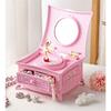 Elegant Classic Rotating Ballerina Music Box - Hand Crank Jewelry Box with Drawer Perfect Christmas Gift for Girls & Music Lover