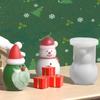 2025 New Christmas Elk Hat Snowman Silicone Candle Mold Handmade Christmas Snowman Aromatherapy Resin Mold DIY Party Gift