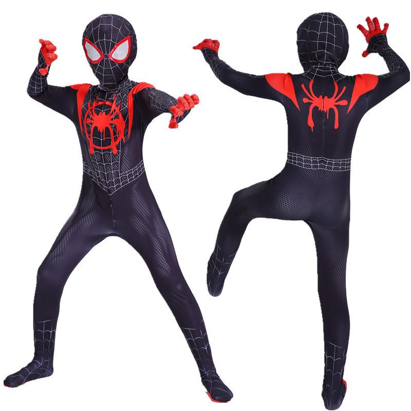 Halloween Star-Shine Spider-Man Jumpsuit: Far From Home Cosplay Miles & Gwen