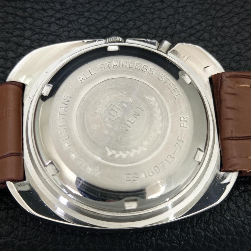 АВТОМАТИЧЕСКИЕ 46941 ВИНТАЖНЫЕ ORIENT CRYSTAL ЯПОНИЯ МУЖСКИЕ ОРИГИНАЛЬНЫЕ ЧАСЫ С ЦИФЕРБЛАТОМ a704909-1