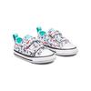 Converse Кеды для ходьбы All Star с принтом колибри, на липучках, прочные, с низким верхом, детская обувь, белые A01676C