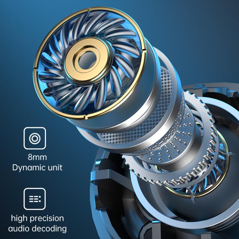 Новый продукт, беспроводная TWS Bluetooth-гарнитура, научная фантастика, космическая кабина с металлическим зондированием, игра с двойным ухом без задержки