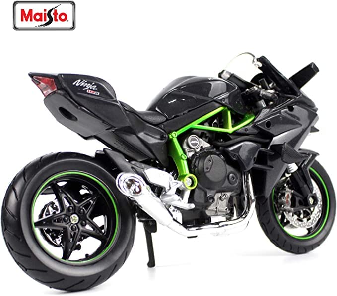 Мини-байк Maisto Kawasaki Ninja H2R, мотоцикл Maisto Kawasaki Ninja H2R 1/12 112