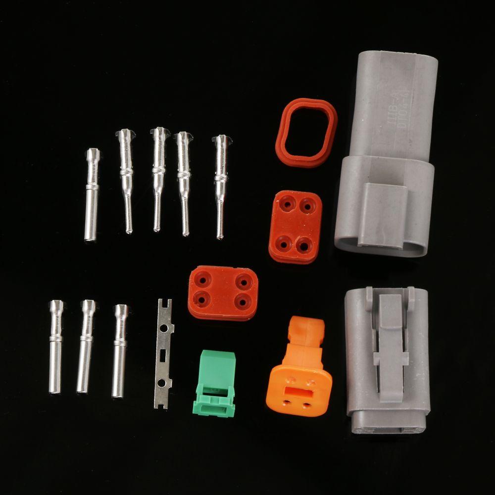 2/ 3/ 4/ 6/ 8/ 12P Seal Kits Male and Female Waterproof Connector Socket Plug Wiring DT06/04