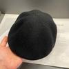 Элегантный темперамент Универсальный берет для женщин Осенью и зимой Новый Большой обхват головы Ретро Шерстяная теплая шляпа художника Маленькое лицо