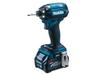 Makita LED Light Rechargeable Impact Driver TD002GRDX with 2 and Case (blue) 40Vmax2.5Ah Batteries, Charger,