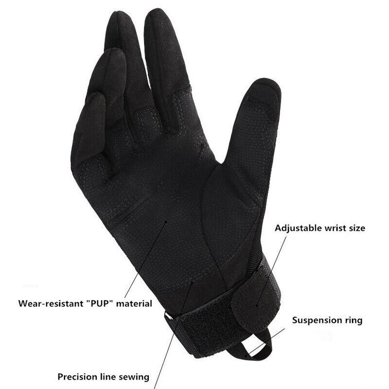 Тактические перчатки с полным пальцем, мужские армейские военные боевые страйкбол, стрельба, пейнтбол