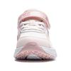 Li Ning Kids Sports Lifestyle Series Soft Comfortable Resilient Breathable Low-Top Casual Shoes Kids Casual Shoes White Pink YKNU062-4