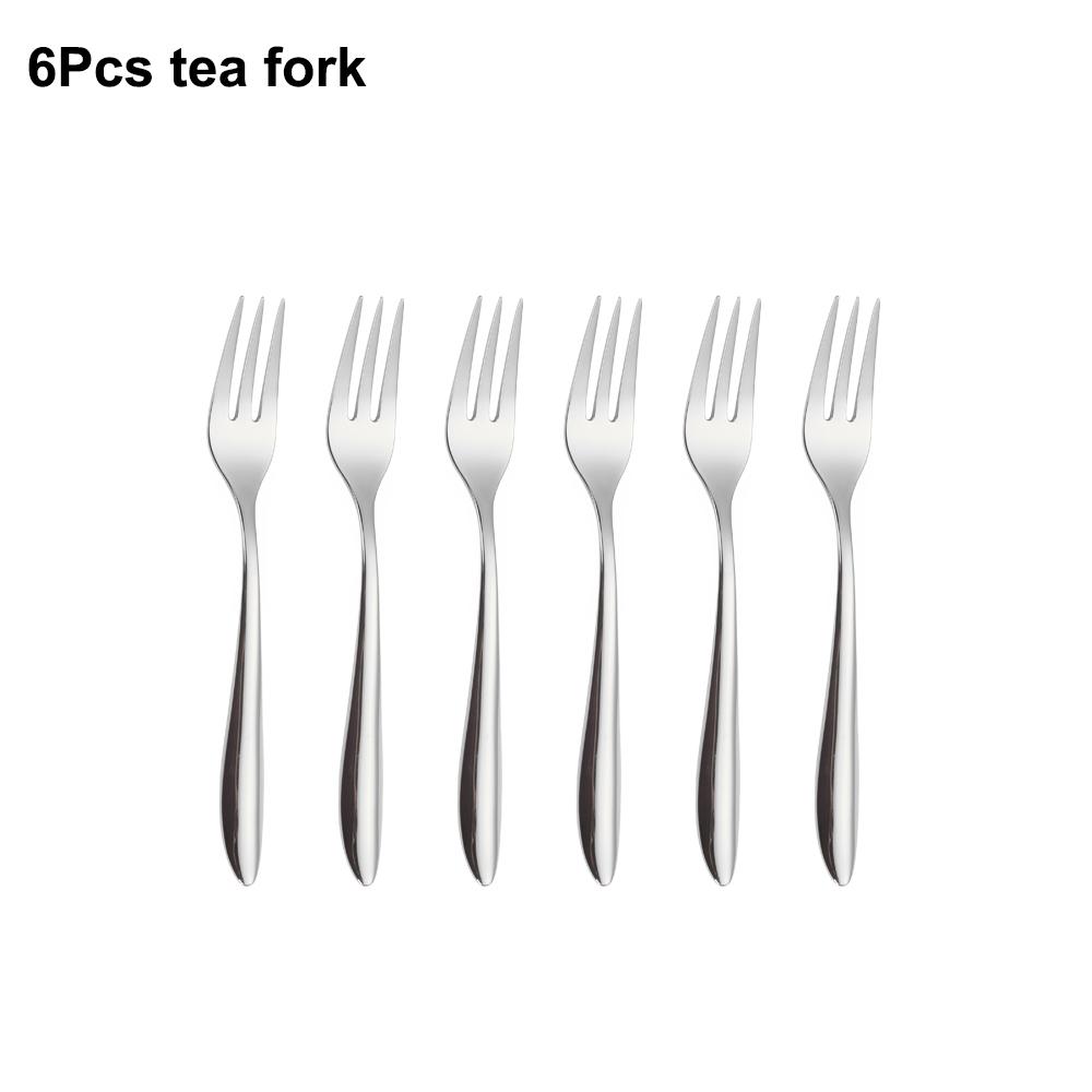 6/16/20/24 шт. Серебряная посуда из нержавеющей стали 304, набор столовых приборов, западный нож, вилка, ложка, зеркальный обеденный набор, элегантные столовые приборы