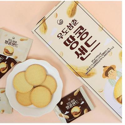 Песочное печенье с арахисом Jeju Udo Samchun 42P 281g