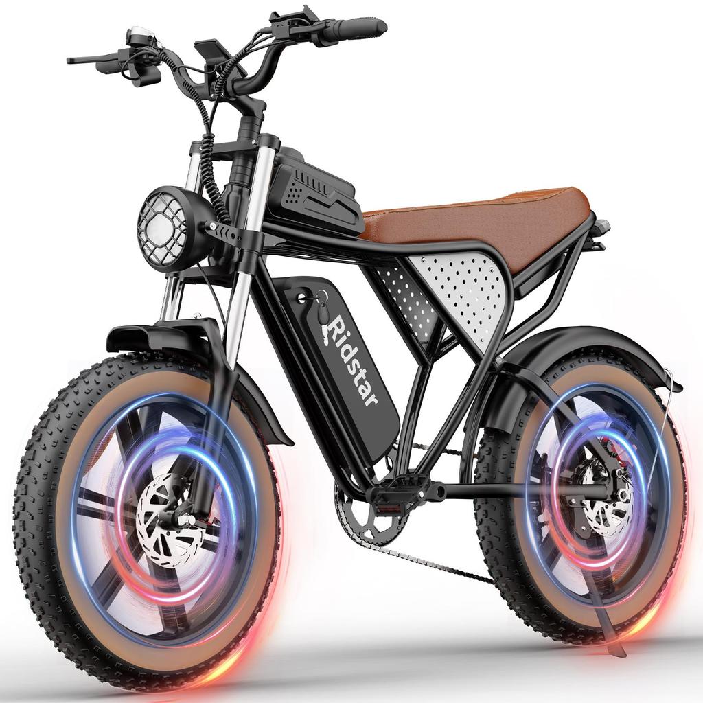 Электровелосипед Ridstar Q20 для мужчин, двигатель 750 Вт, аккумулятор 48 В, 17,4 А·ч, 20 дюймов, взрослый женский электровелосипед