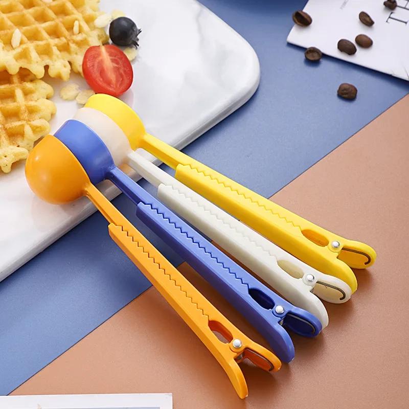 Два в одном ABS пластиковый зажим для кофейной ложки Кухонные золотые аксессуары Приемник Кафе Экспрессо Кучарилла Украшения