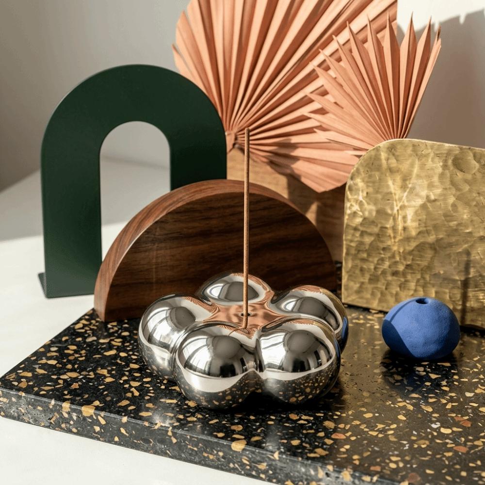 Smooth Surface Tabletop Incense Base Minimalist Incense Stick Burner Aroma Stand Living Room