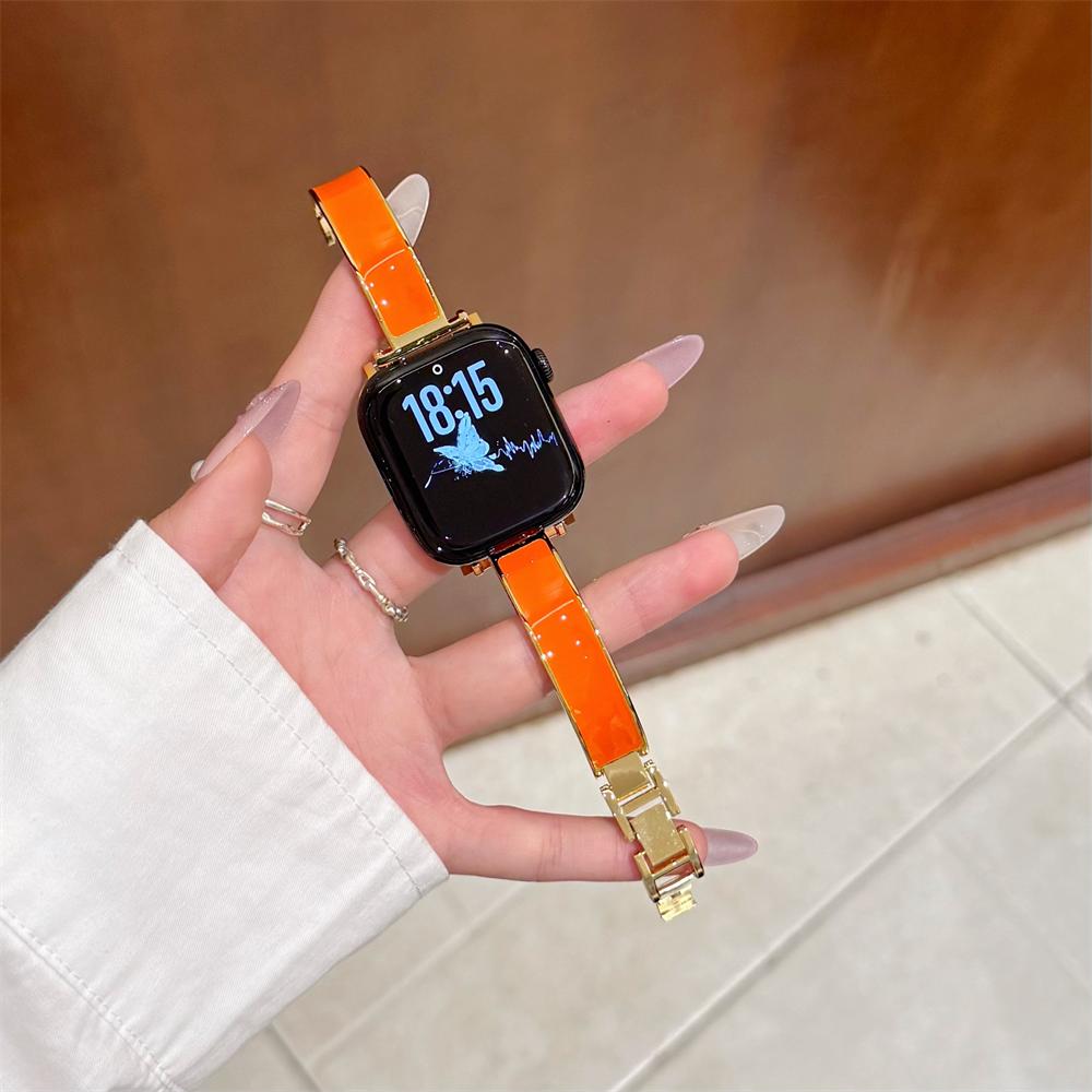 Модная ювелирная пряжка Металлический кожаный ремешок для браслета Xiaomi Mi Band 8 Pro/9 Pro Redmi Watch 4/5/6 Роскошный сменный ремешок