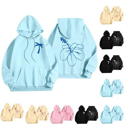 Женская мода, женский легкий пуловер с длинными рукавами и карманами, толстовка с капюшоном в стиле консервативного стиля