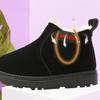 Ботинки «Мартенс» для мальчиков и девочек, утолщенные зимние ботинки на мягкой подошве, нескользящая зимняя хлопковая обувь для детей