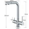 Кухонный выдвижной кран с фильтром, хромированный латунный кран-очиститель, вращение на 360 градусов, двойной распылитель, кран для питьевой воды, смеситель для раковины, сосуда