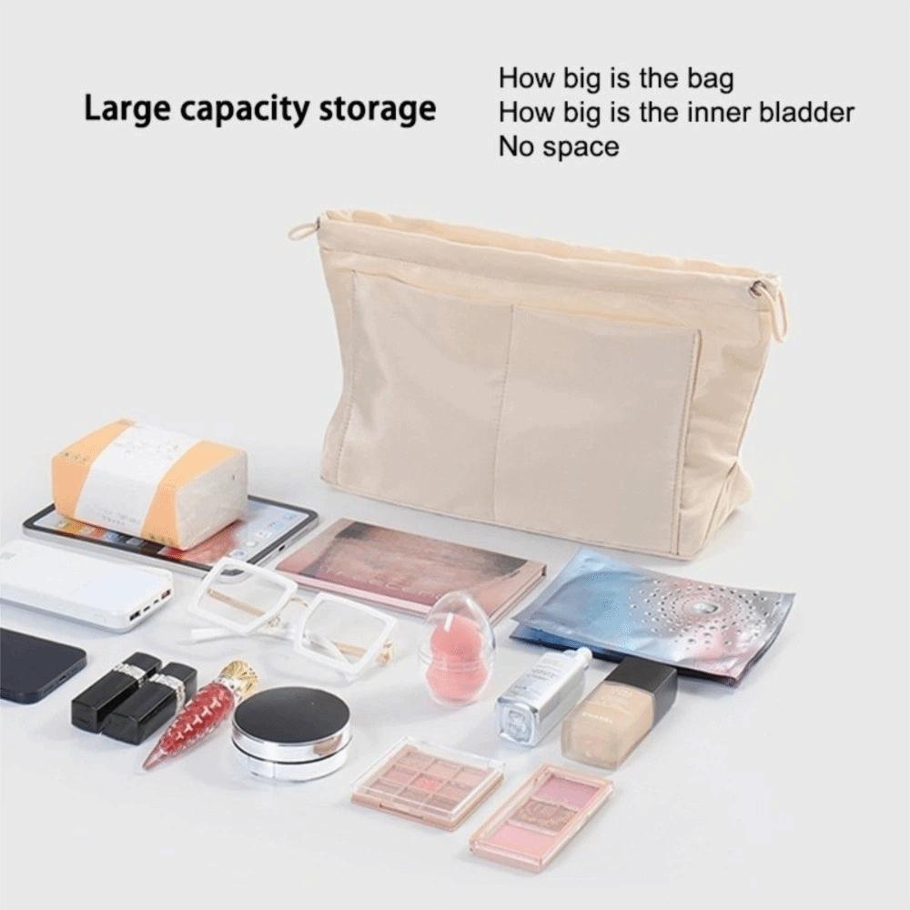 Multi layer Insert Cosmetic Bag Multi-Pocket Storage Bag Simple Nylon Toiletry Bag  Travel