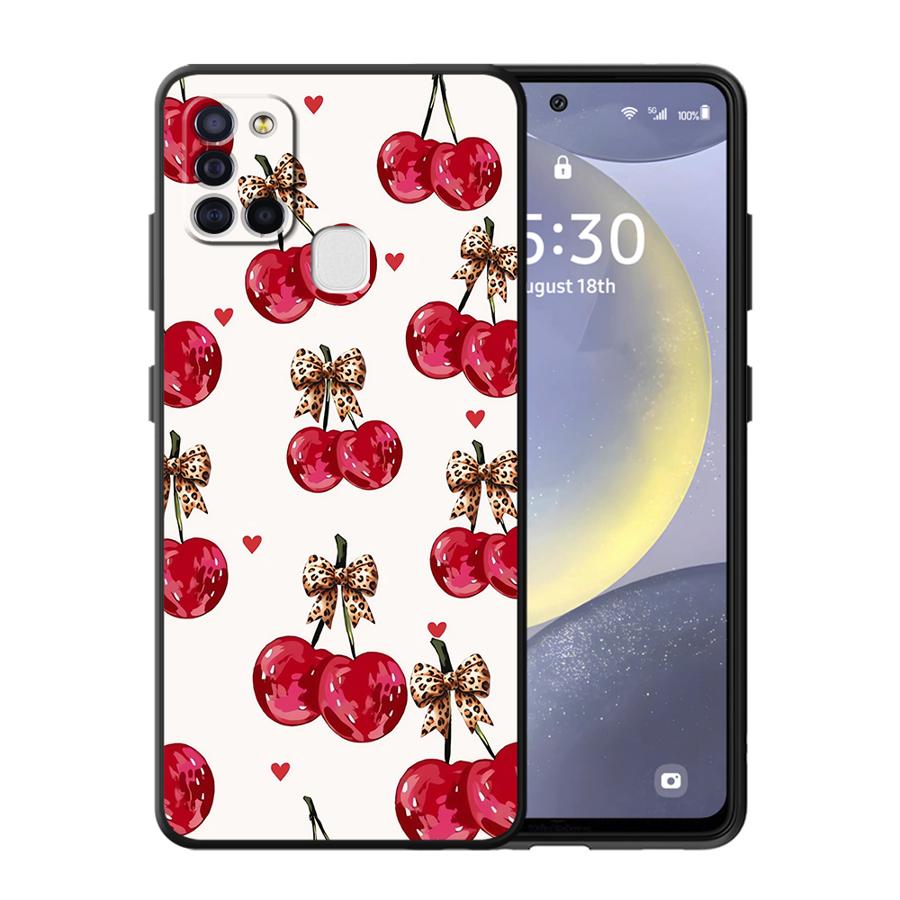 Мультяшная вишня Чехол для телефона для Samsung Galaxy A06 A15 A13 A20 A04 A70 A05 A17 A12 A16 A40 A50