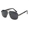 New men's pilot-style metal polarized sunglasses double beam day and night color-changing anti-ultraviolet sunglasses tide
